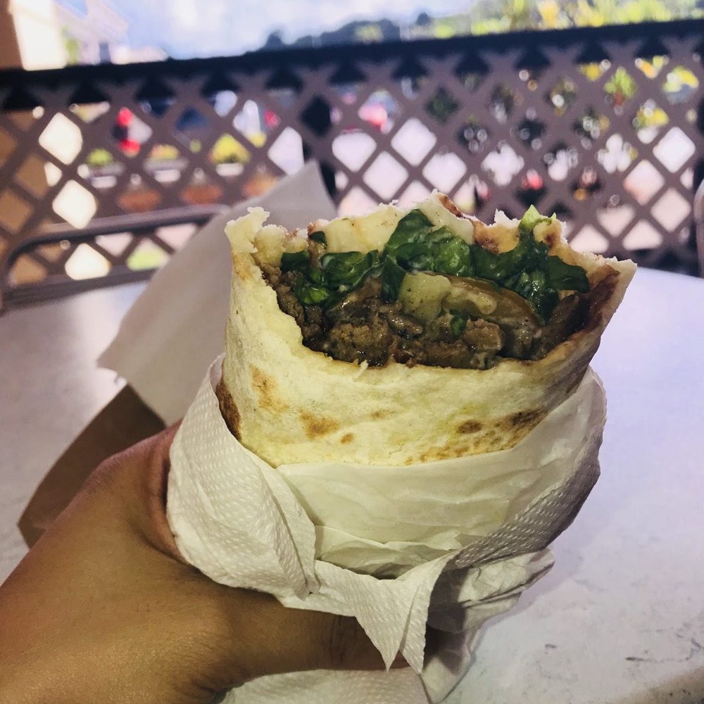 Lamb shawarma wrap
